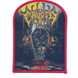 Crypta - Écusson tissé à bordure rouge Echoes of the Soul Épuisé