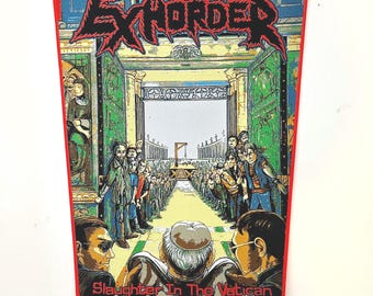 Exhorder - Slaughter in the Vatican RED Border Officially Licensed