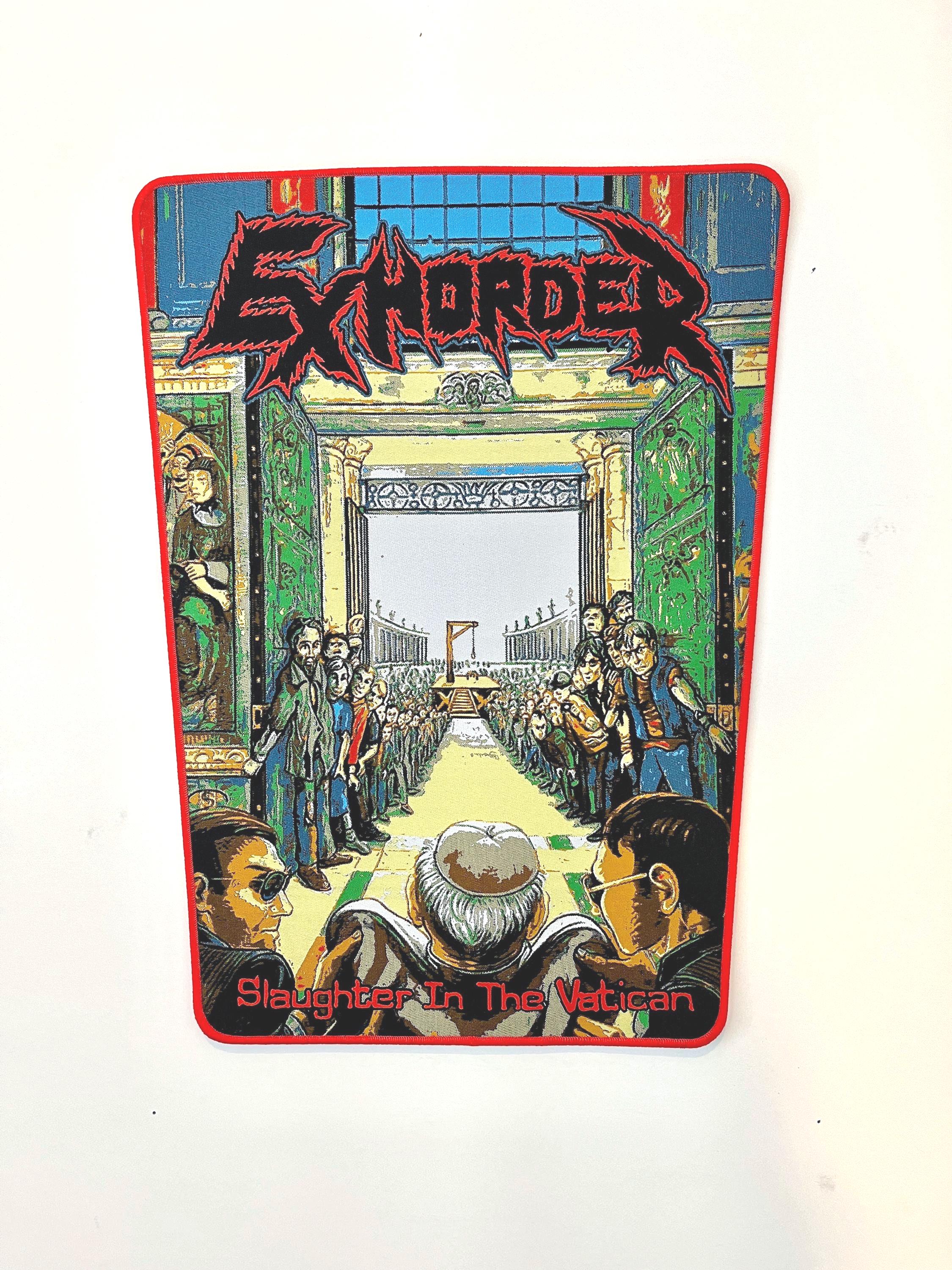 Exhorder - Slaughter in the Vatican RED Border Officially Licensed