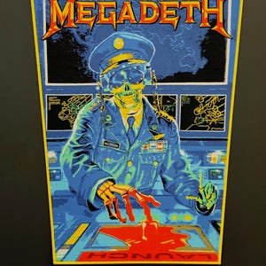 Megadeth - Holy Wars: gele rand geweven rugpatch Gelimiteerd tot 50 Officieel gelicentieerde nieuwe items Direct uitverkocht