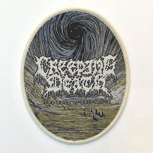 Creeping Death - The Edge of Existence CREAM Border Woven Patch Officially Licensed New SOLD OUT Direct
