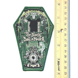 AS IS Extremely RARE 2021 The Black Dahlia Murder - Ritual Green Border Officially Licensed Woven Patch New Sold Out Direct (Sewn Once)