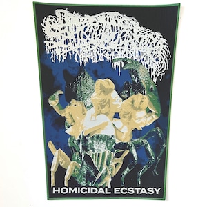 Sanguisugabogg - Homicidal Ecstasy グリーンボーダー 公式ライセンス取得済み織りバックパッチ 完売 直販 新品