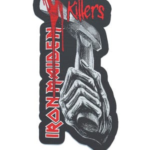 Iron Maiden - Parche tejido extragrande Killers (AXE) con licencia oficial. ¡Nuevo! ¡Entradas agotadas!