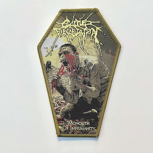 Cattle Decapitation - Monolith of Inhumanity 2024 BLACK Border Officially Licensed Woven Patch SOLD OUT Direct New
