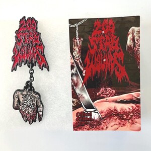 HALLAZGO EXTREMADAMENTE RARO (2023) 200 Stab Wounds - Slave to the Scalpel Juego de pines de esmalte de edición limitada n.° 130/150 Agotado hace mucho tiempo Nuevo directo