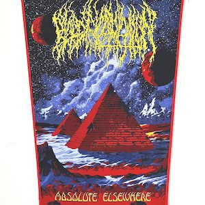Blood Incantation - Absolute Elsewhere RODE rand geweven rugpatch officieel gelicentieerd UITVERKOCHT Direct