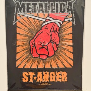 EXTREMELY RARE 2007 Metallica - St. Anger Officially Licensed Vintage Back Patch (See pics for licensing info)