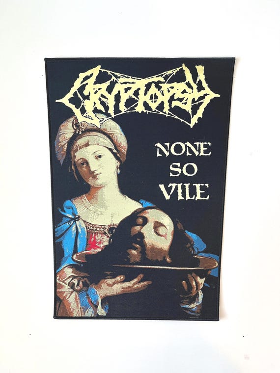Cryptopsy - None so Vile BLACK Border Woven Back Patch