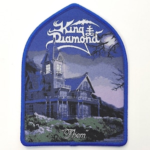 King Diamond - Them BLUE Border Officially Licensed Woven Patch New