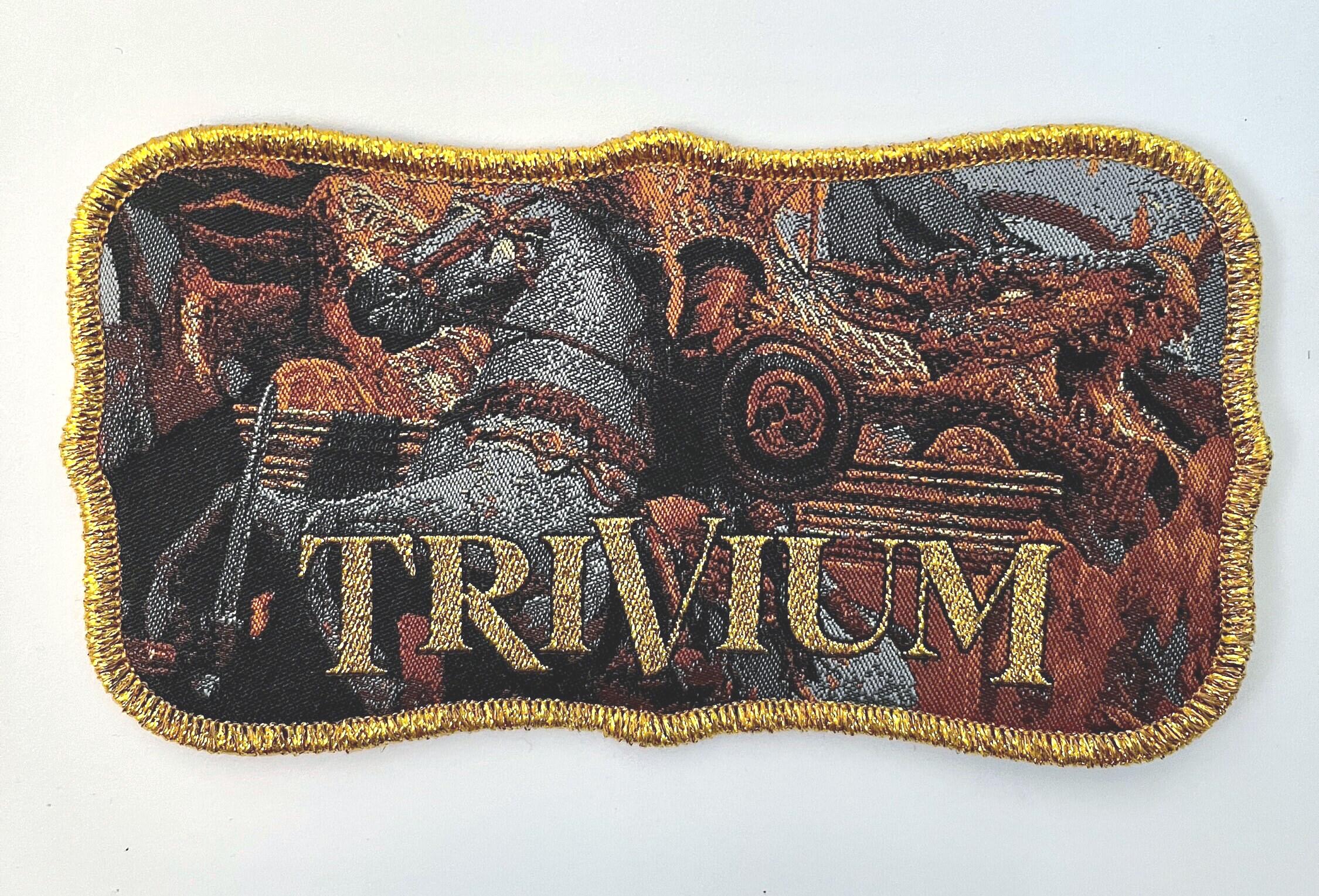Parche Espalda Trivium 'T' Unisex Multicolor - Producto Oficial, 100% Poliéster