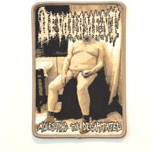 Devourment - Molesting the Decapitated BEIGE Border Officially Licensed Woven Patch SOLD OUT Direct New