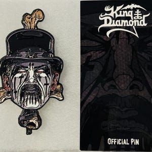 King Diamond - White Face Limited Edition Enamel PIN # 19 /100 Sold Out Direct NEW