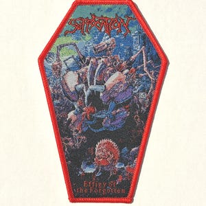 Soffocamento - Effigie del Dimenticato Toppa TESSUTA con Bordo ROSSO Esaurita Direttamente Nuova