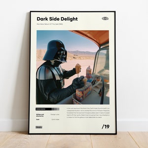 Dark Side Delight Poster, Star-wars, Darth Vader, Cut Scenes, Photography