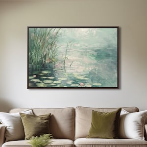 Seerosen Teich Leinwanddruck: Serene Natur Wandkunst