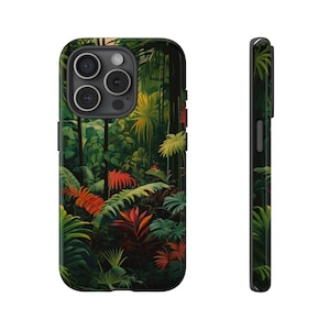 Tropical Jungle Art Phone Case: Nature-Inspired Protective Cover