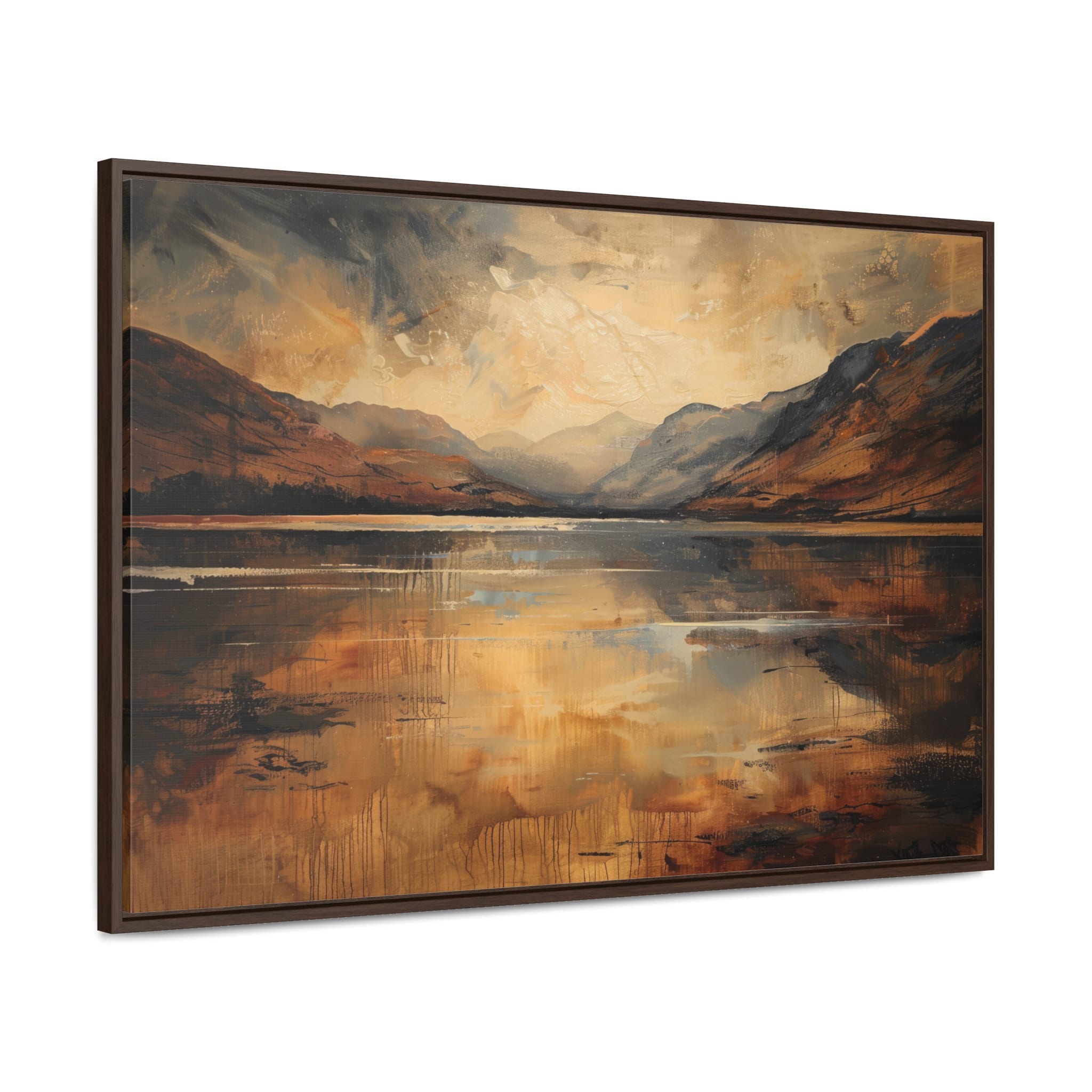 Mountain Lake Canvas Print: Serene Dusk Landscape Wall Art - Etsy