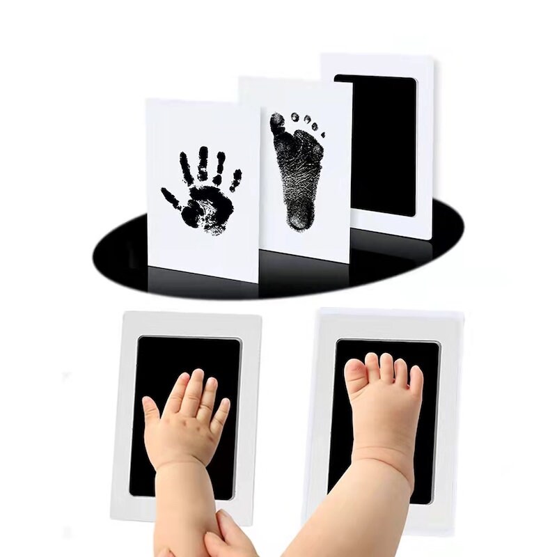 Baby Hand and Footprint Kit Get Hundreds of Detailed Prints With One Baby  Safe Ink Pad Works With Any Paper or Card Blue 