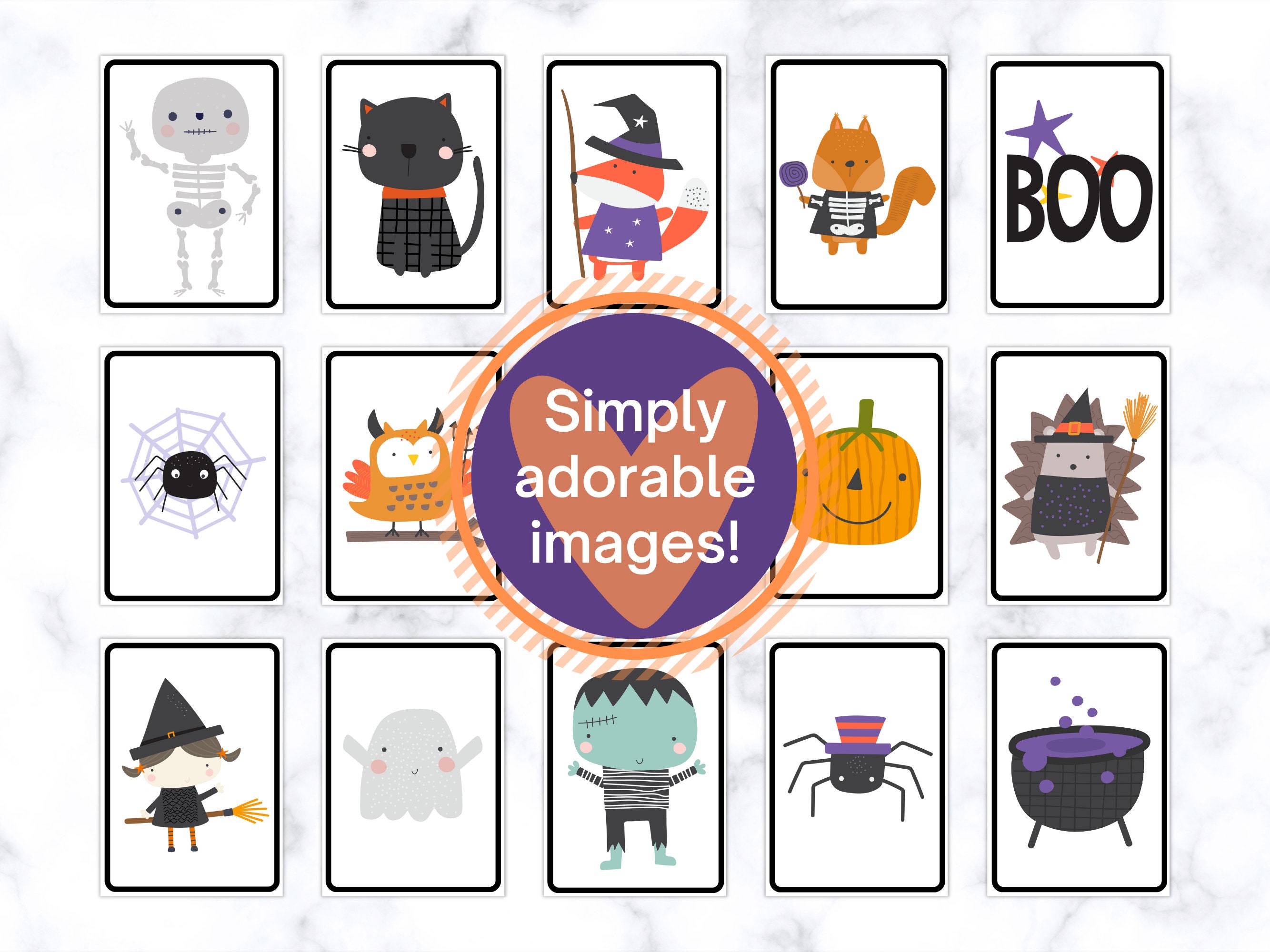 Halloween Printable Memory Game Cards Halloween Match Game Kids Activity Halloween Activity