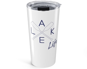 Vaso térmico Lake Life / Taza de viaje isotérmica de 590 ml / Para amantes de los lagos / Regalo para ella / Regalo para él