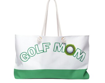 Golf Mom, Weekender Bag | Large Golf Tote | Mother's Day Gift | Gift for Her