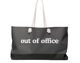 Fuera de la oficina, bolso de fin de semana / bolso de viaje grande / bolso de vacaciones / bolso para escapada de fin de semana / regalo para ella