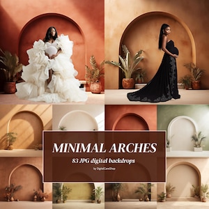 83 MINIMAL ARCHES Backdrops Boho Maternity Digital Backdrop Room Arch Studio Background Set Studio Backdrop Overlays Fine Art Textures JPG