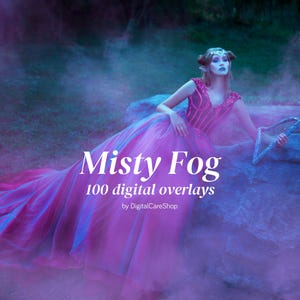 100 Realistic Fog Digital Overlays Smoke Overlay Mist Effect for Photoshop White Black Smoke Overlays Real Fog Backdrop Transparent PNG JPG