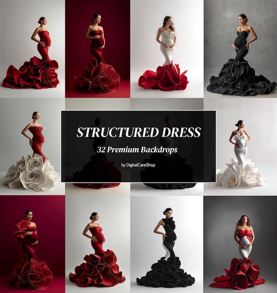 30 superpositions de robe structurée jupe de maternité fluide