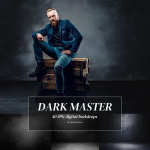 40 DARK STUDIO Backdrops Old Master Portrait Backgrounds Fine Art Maternity Digital Backdrops Textures Overlays Grunge Background JPG