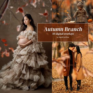 Puede incluir: Un conjunto de 50 superposiciones digitales con ramas de otoño, hojas y otros follajes otoñales. Las superposiciones son perfectas para agregar un toque de otoño a tus fotos. Autumn Branch by DigitalCareShop.