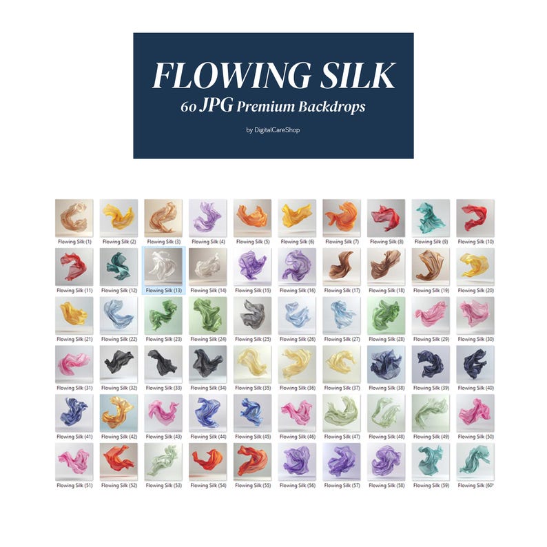 60 FLOWING SILK Digital Backdrops Flowy Fabric Maternity Backgrounds ...