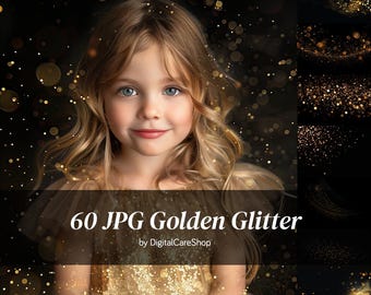 60 Gold Glitter Overlays Blowing Glitter Photoshop Overlays Bokeh Effect Glitter Bokeh Dust Blowing Gold Bokeh Glitter Photo Overlay JPG