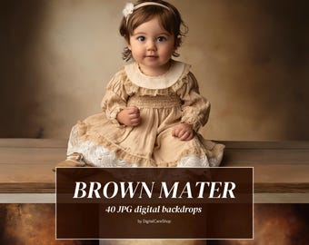 Brown Old Master Portrait Backdrops: Fine Art Textures (Digital Download)