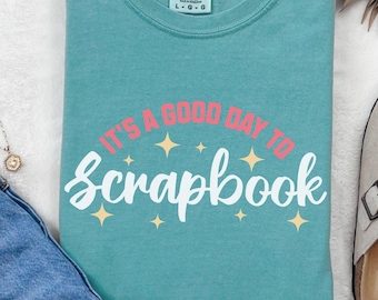 Comfort Colors Scrapbook Shirt, Crafting T-shirt, Gift for Scrapbooker, Paper Crafts Graphic Tee, Craft Lover Clothing, Crafty Mom Gift