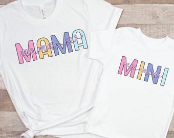 Mama and Mini Matching Shirts, Mommy and Me Outfits, Mothers Day Gift, Mom Daughter Tee, Family Matching Toddler Tee, Baby Shower Gift Idea