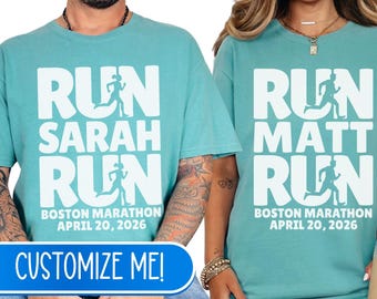 Custom Marathon Supporter Shirt, Personalized Race Day Cheer Outfit, Running Fan Comfort Colors Tee, Marathon Support Crew Tank Top