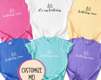 50th Birthday Crew Shirt, Comfort Colors Birthday Shirt, 50th Birthday Party Tee, Fiftieth Birthday Gift, Matching Family Tee