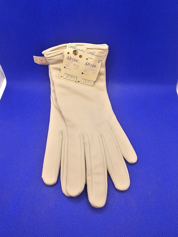 Ladies Cream Evening Gloves