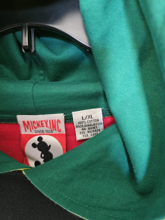 Mickey Mouse Vintage Multi Color Block Short Slee… - image 2