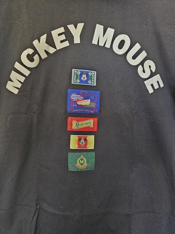 Mickey Mouse Vintage Multi Color Block Short Slee… - image 4