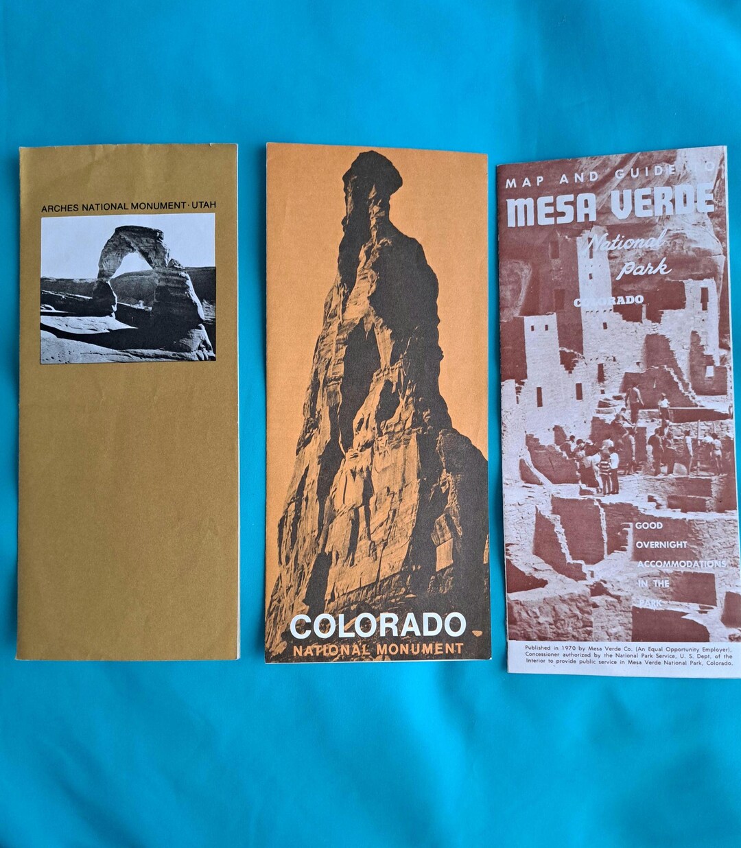 Rare national park service brochures from the 1970s arches colorado
