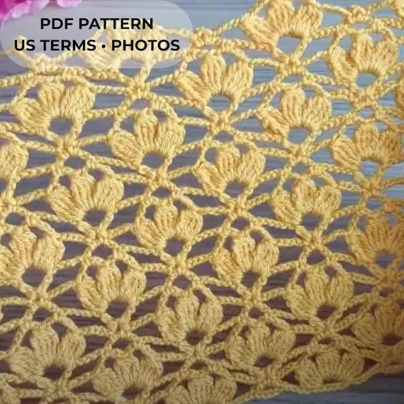 Crochet Flower Mesh Stitches