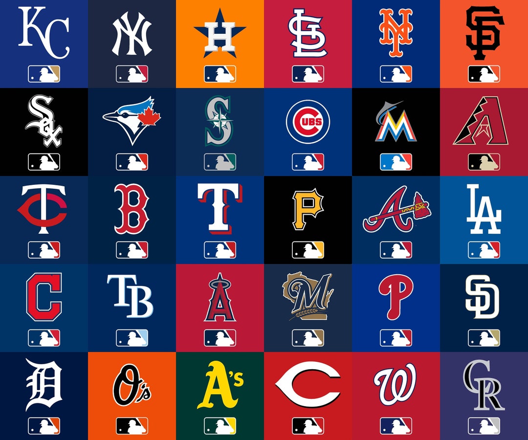 MLB Baseball Sports Team Square Logos Perler Bead Art - Etsy