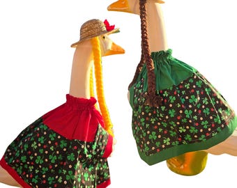 22-28 Inch Porch Goose Ladybug and shamrock dress