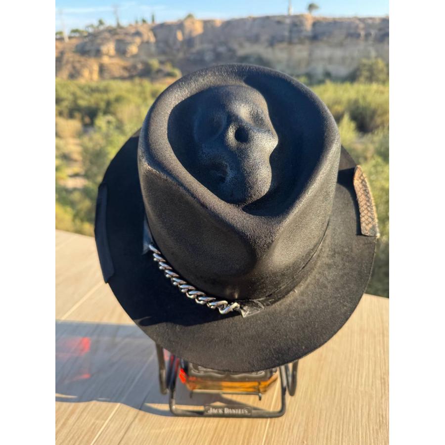 Awakening Skull Fedora Hat – Single Drop Size 59 | Dark Boho  display picture 1