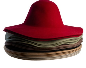 Cape en laine mérinos australienne de qualité supérieure pour la création de chapeaux - Polyvalente, douce et de différentes couleurs