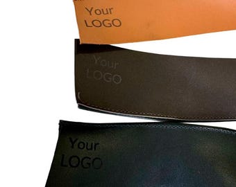 6 pieces of leather sweatshirts with laser engraving and your logo for handmade hats.