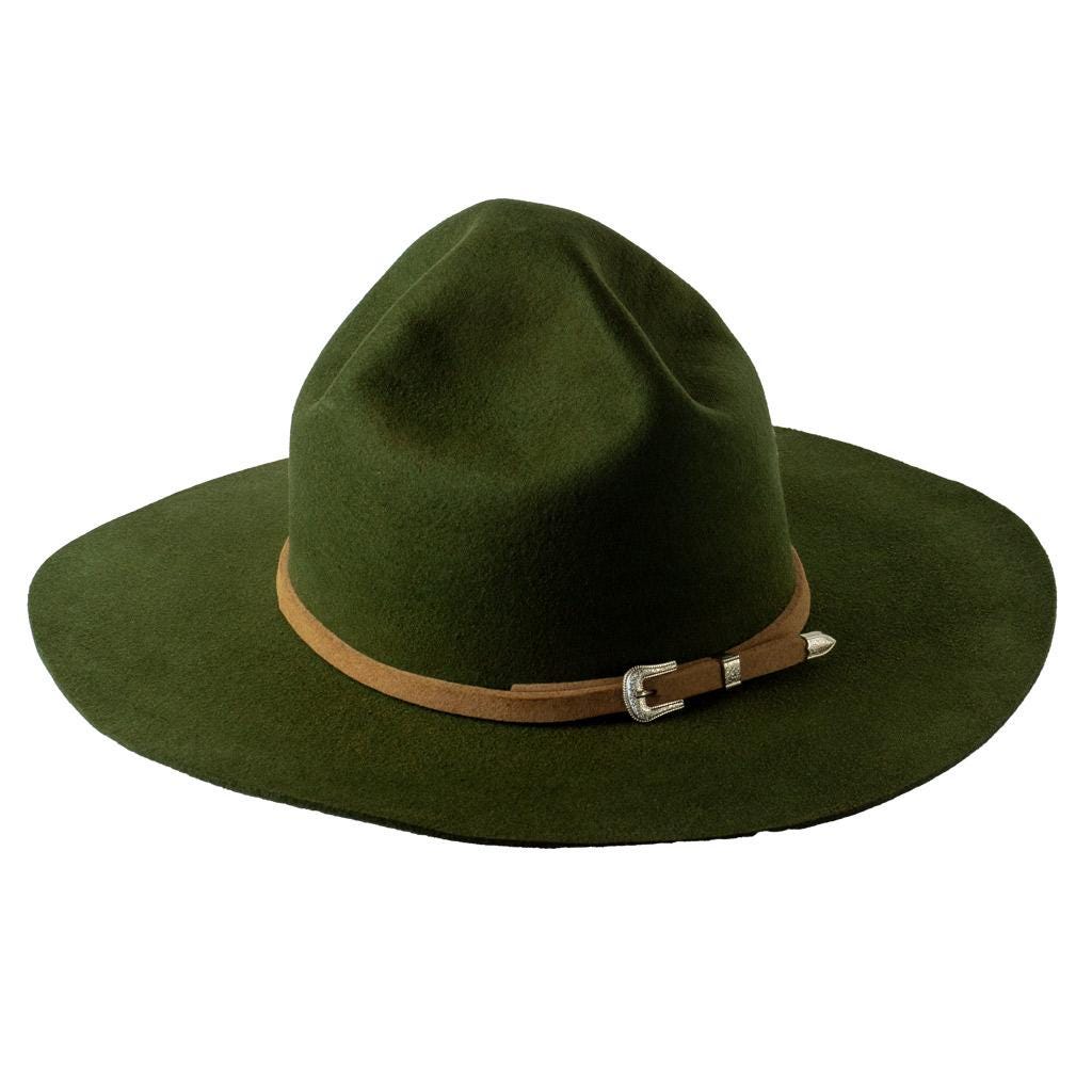 Mountie Campaign Hat Handmade With 220 Gr Natural Merino Wool Felt